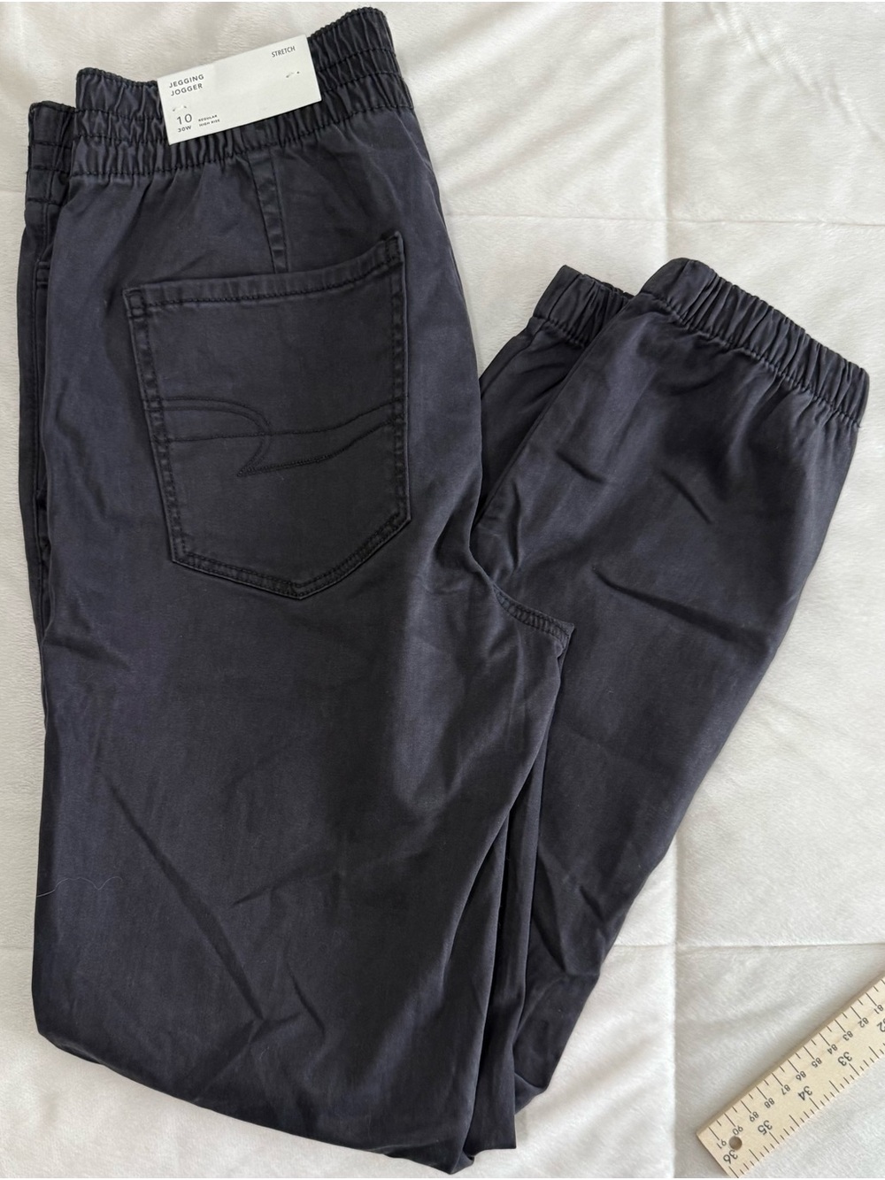 NWT American Eagle Stretch Jegging Jogger Pants Black Women’s Size 10